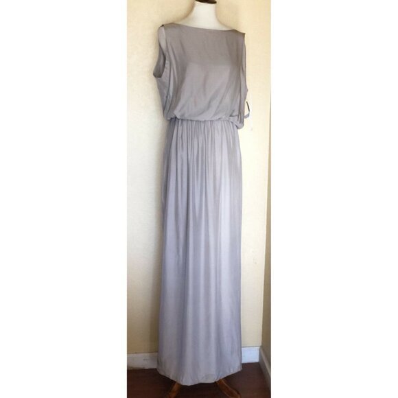NATALIE DEAYALA Drape Back Silk Column Gown XXL - Picture 5 of 10